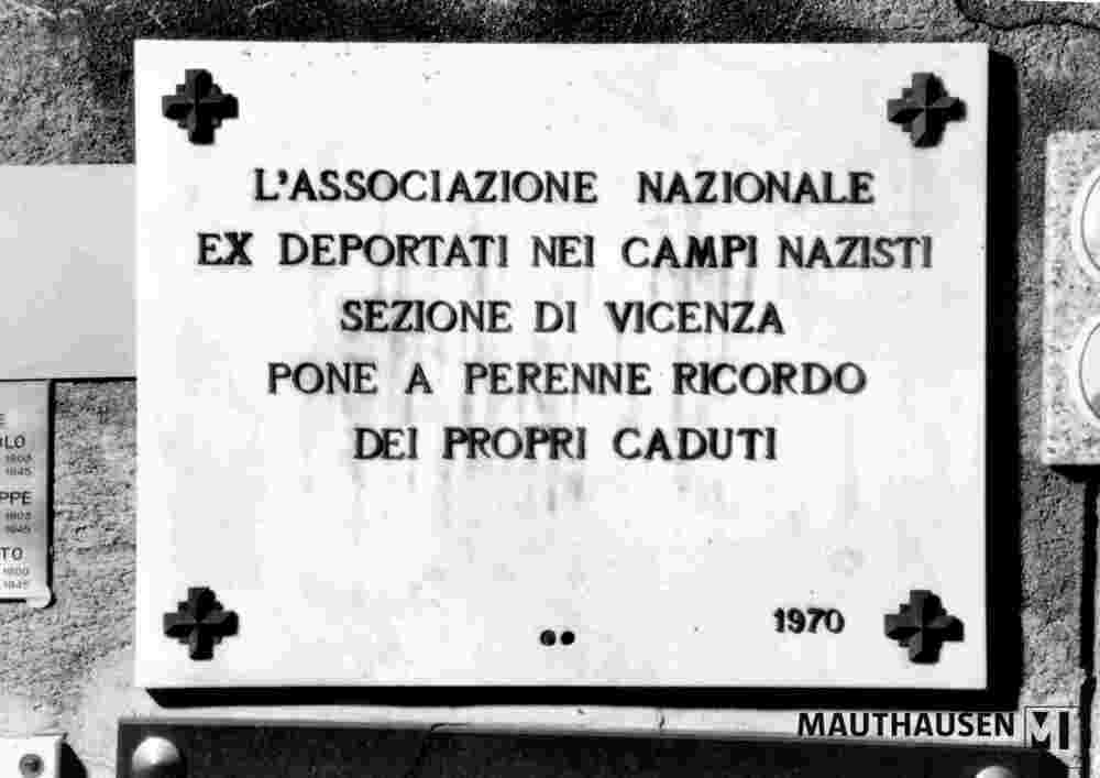 6.1.0507_01-13-260-01.jpg; 6.1.0507; kollektive Gedenktafel der Associazione Nazionale Ex Deportati, Vicenza; Gedenktafel