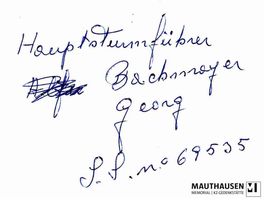 MM_4_2_4_06_verso.jpg; 4.2.4.06; KZ Mauthausen: Portraitfoto von Georg Bachmayer ;