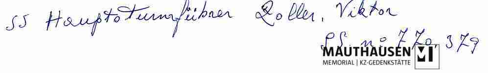 MM_4_2_4_21_verso.jpg; 4.2.4.21; KZ Mauthausen: Portraitfoto von Viktor Zoller ;