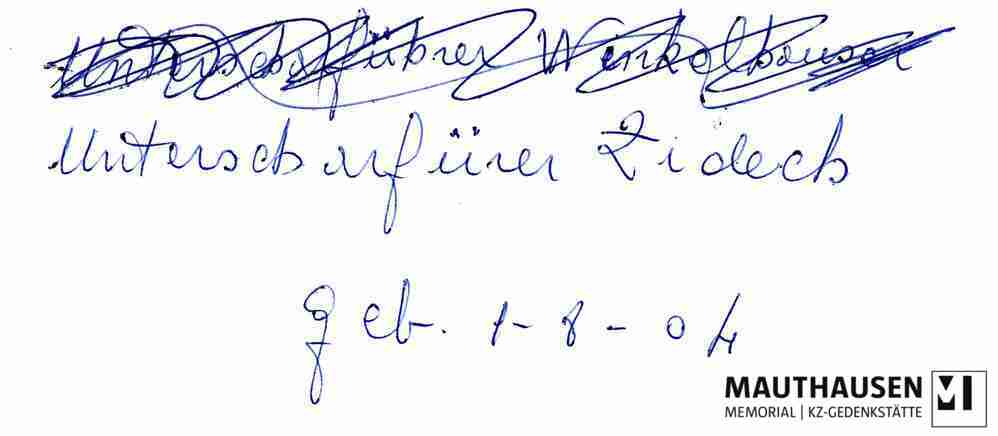 MM_4_2_4_23_verso.jpg; 4.2.4.23; KZ Mauthausen: Portraitfoto von Karl Zideck ;