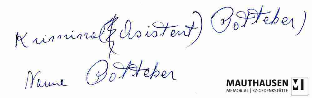 MM_4_2_4_24_verso.jpg; 4.2.4.24; KZ Mauthausen: Portraitfoto von Burghard Pöttcher ;