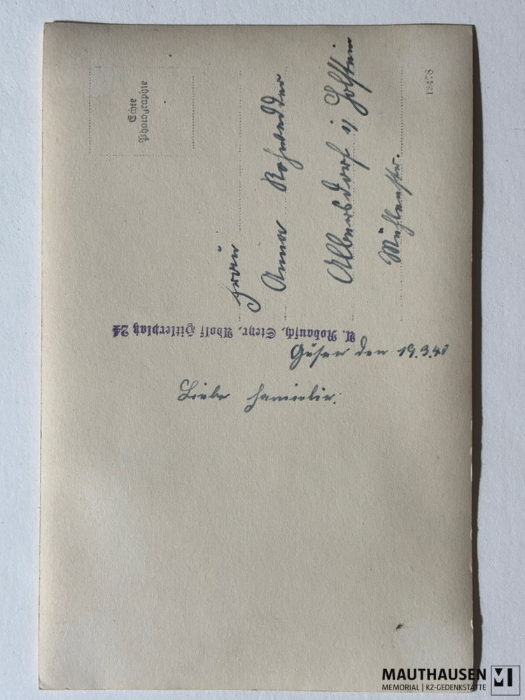 MM_4_4_2_2_10_01_verso.jpg; 4.4.2.2.010; KZ Gusen: Fotoalbum des SS-Angehörigen Artur Schulz, Seite 10;