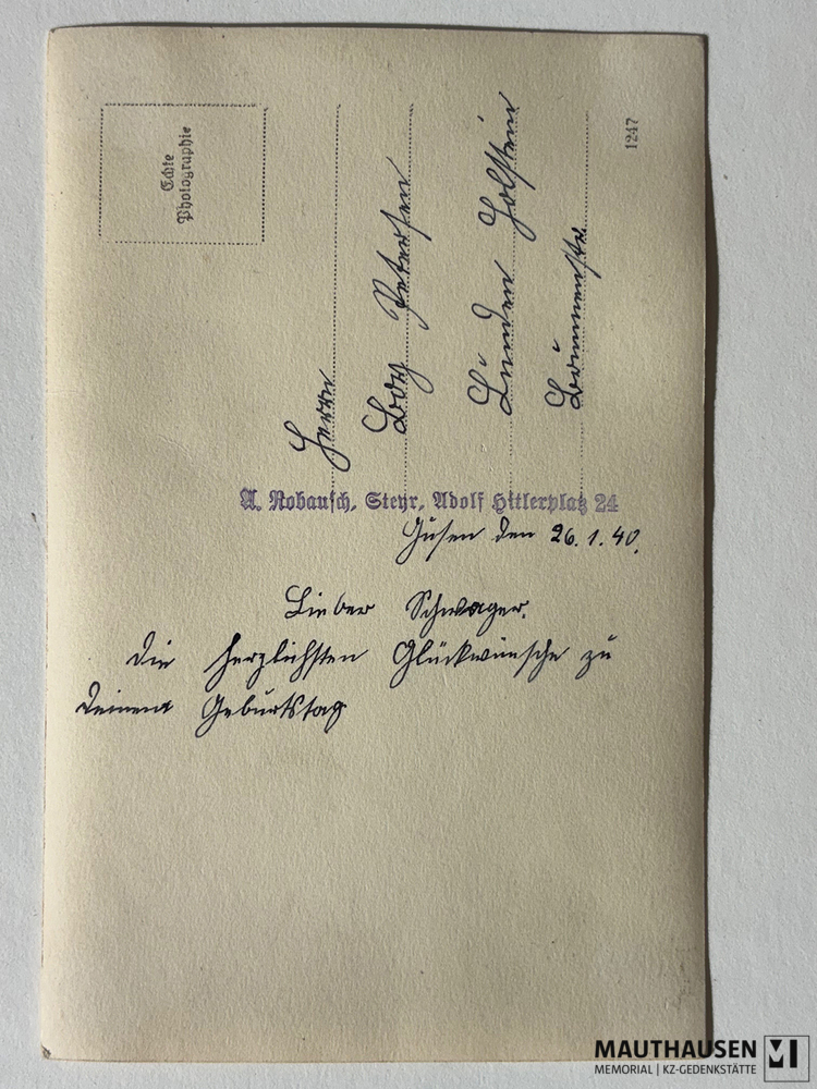 MM_4_4_2_2_11_02_verso.jpg; 4.4.2.2.011; KZ Gusen: Fotoalbum des SS-Angehörigen Artur Schulz, Seite 11;