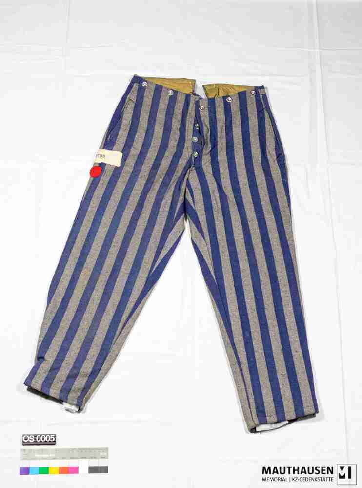 OS0005_1.jpg; OS0005; Häftlingshose eines Sanitäters; Hose